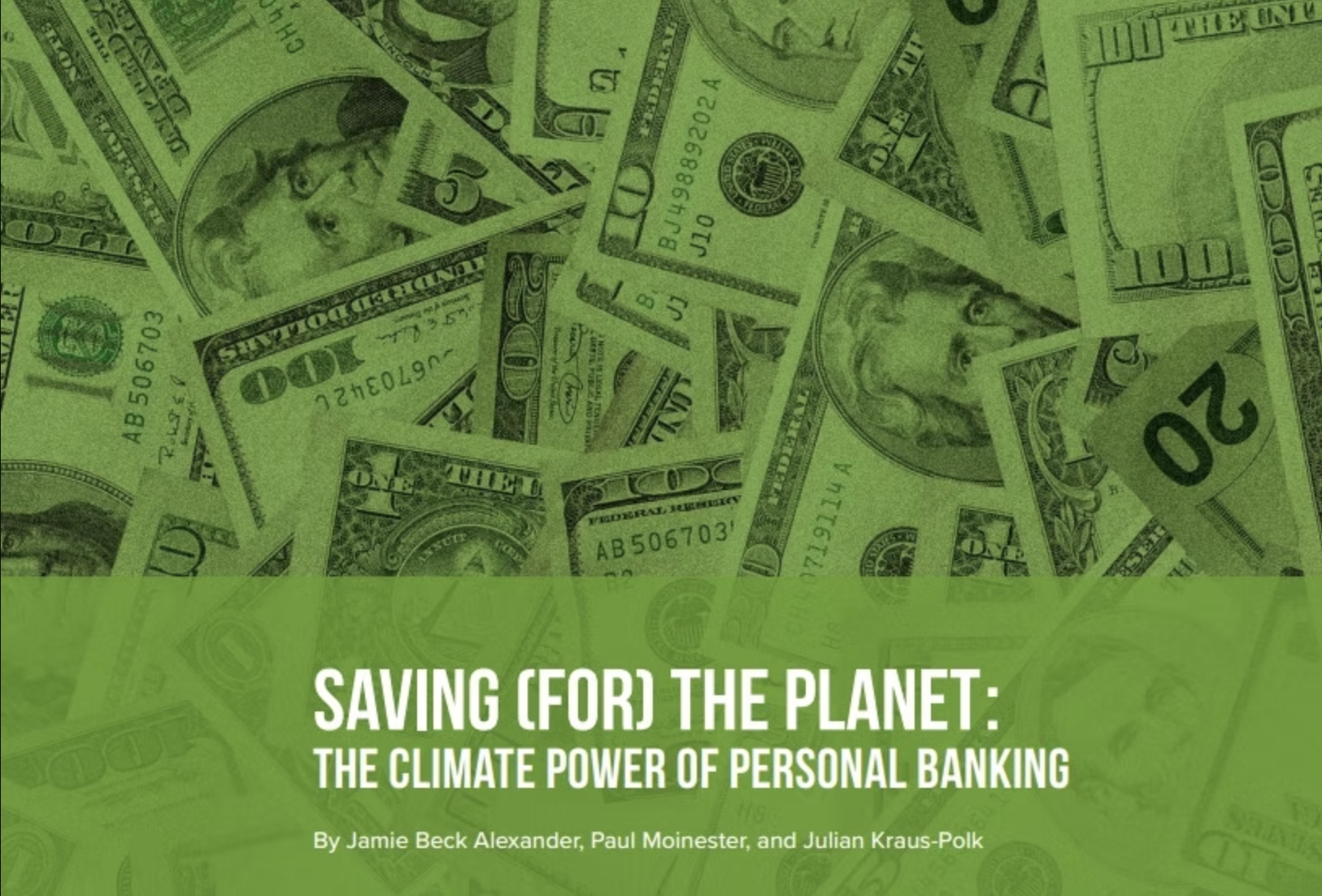 Saving the Planet With Your Savings Account