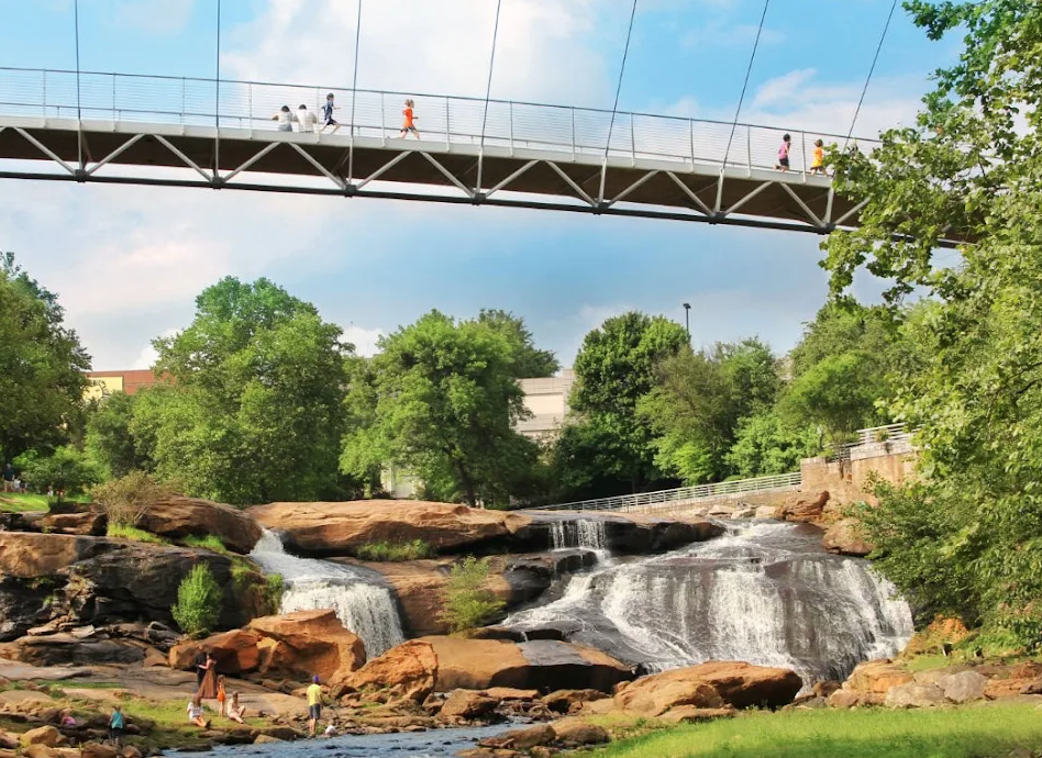 🌉 Falls Park &amp; Liberty Bridge: Greenville’s Iconic Family Stroll