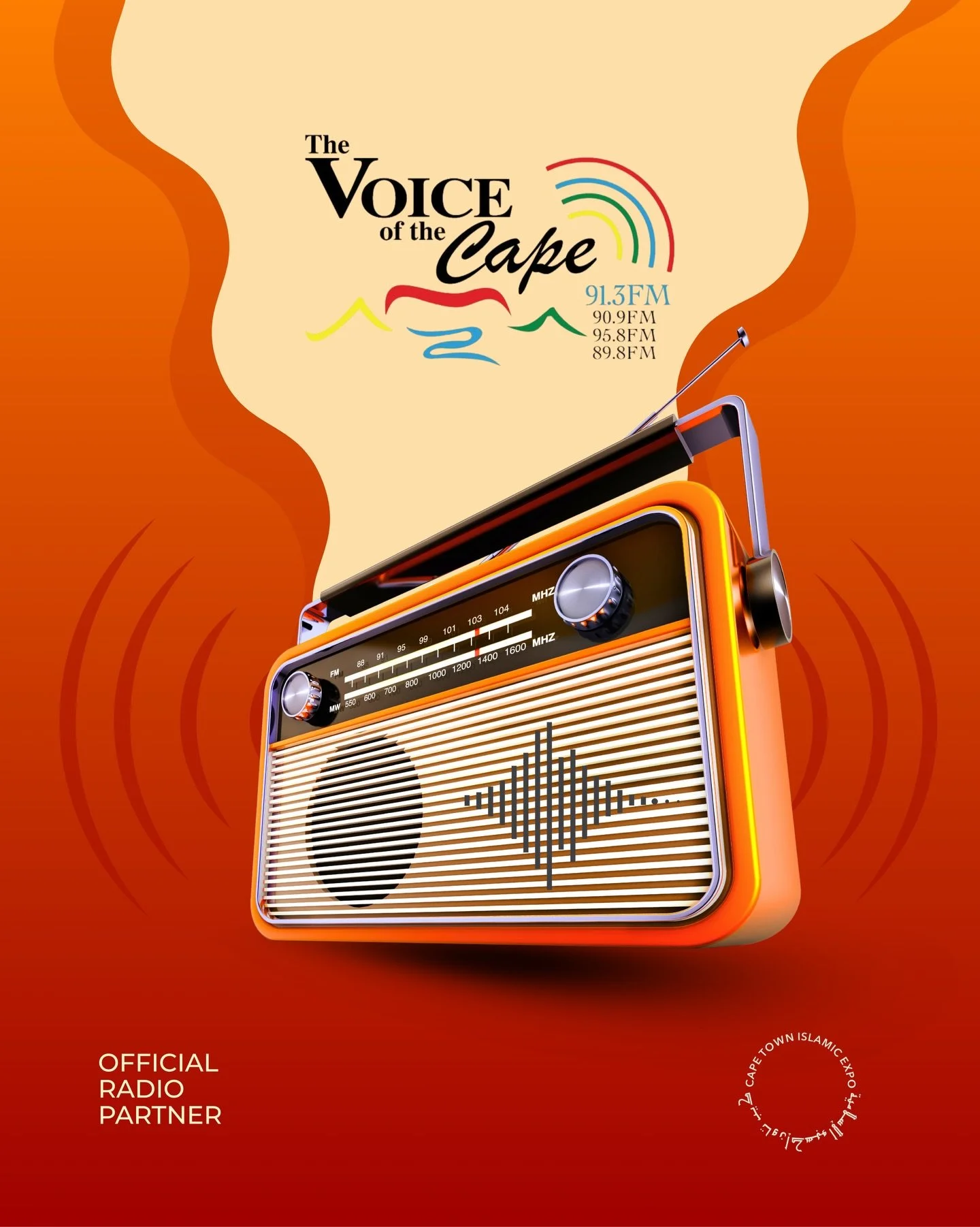 Introducing @voiceofthecape 

Amplifying voices. Connecting communities.

We&rsquo;re proud to introduce Voice of the Cape as the official radio partner of the Cape Town Islamic Expo.

A trusted voice within the community, Voice of the Cape has long 
