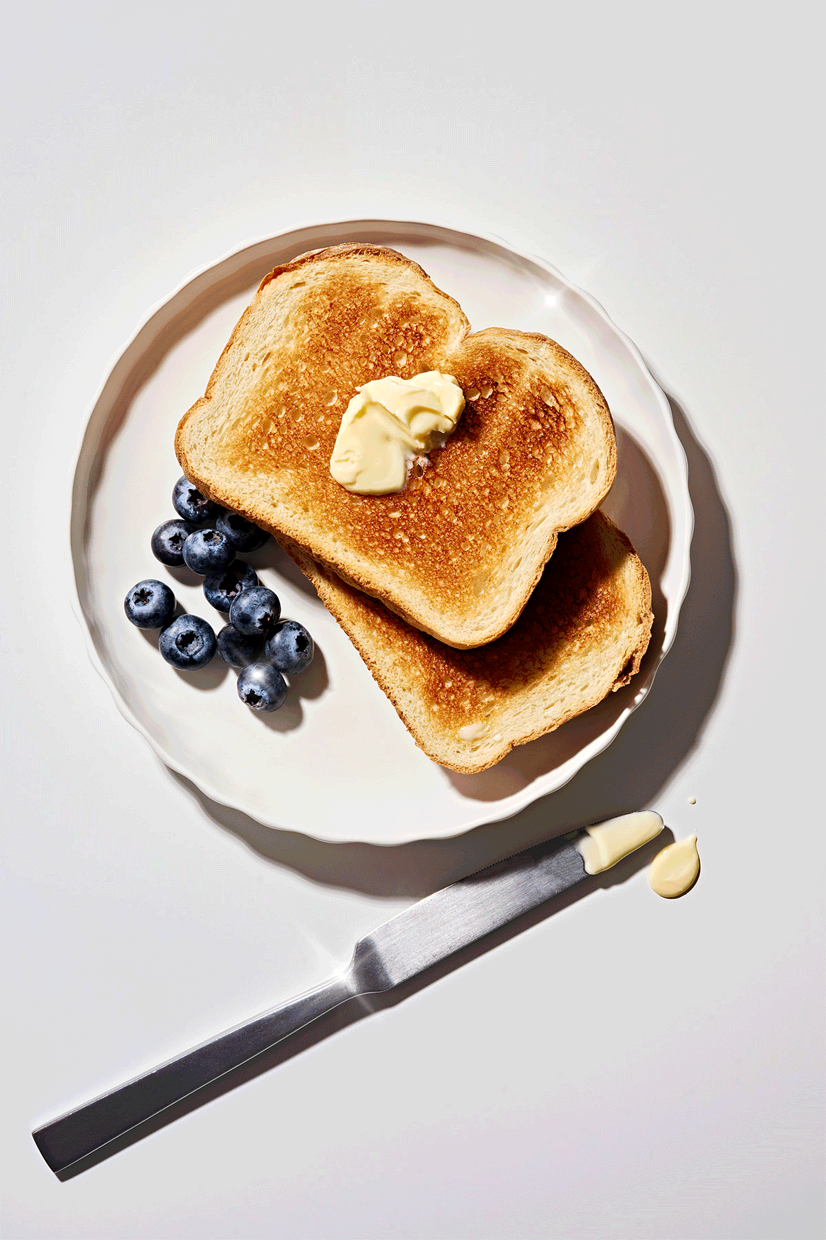 toast and blueberries animation animated gif commercial photography photographer butter food brand beverage orlando florida
