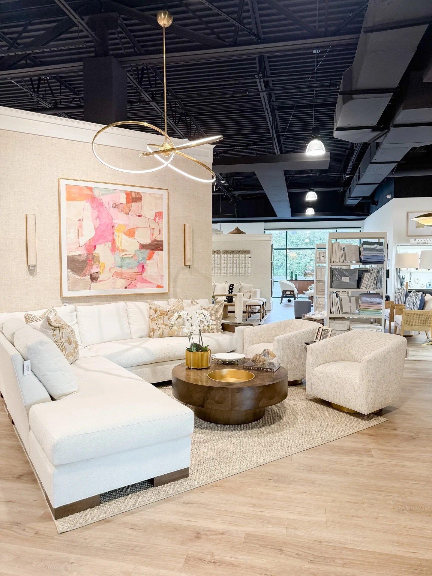 An elegant refresh, thoughtfully layered ✨

Soft neutrals, sculptural forms, warm woods, and touches of brass come together to create a space that feels timeless yet fresh&mdash;effortless luxury for the year ahead.

Come visit DASH and let us help y