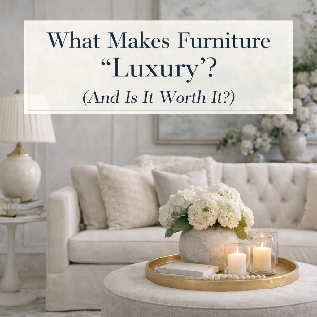 What Makes Furniture “Luxury”? (And Is It Worth It?)