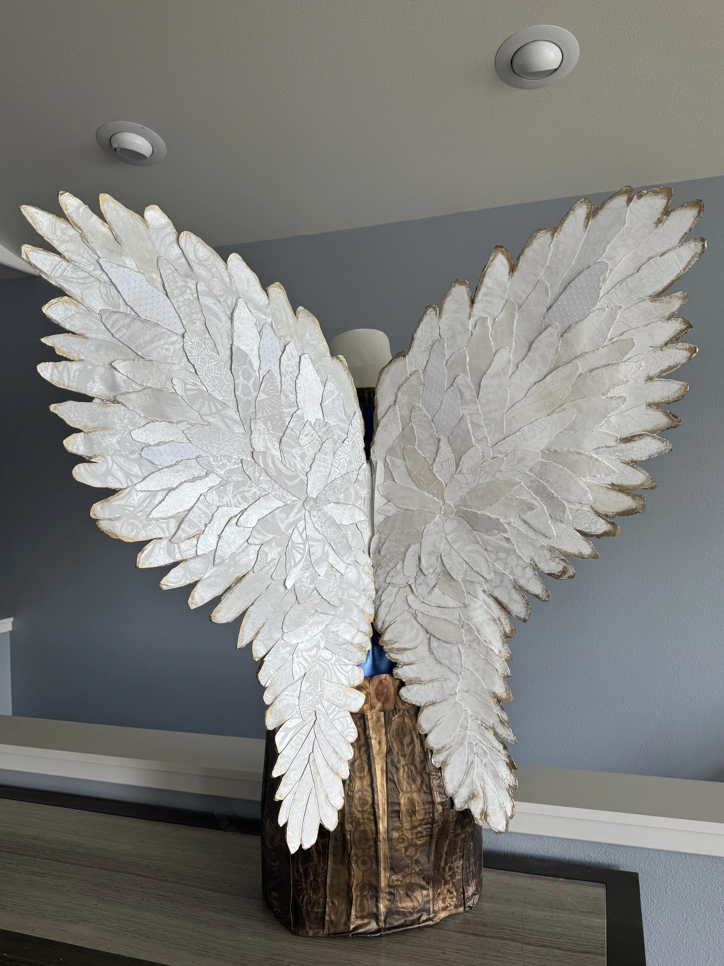 04 Archangel Michael Collaged Mannequin 38”x 32”.jpg