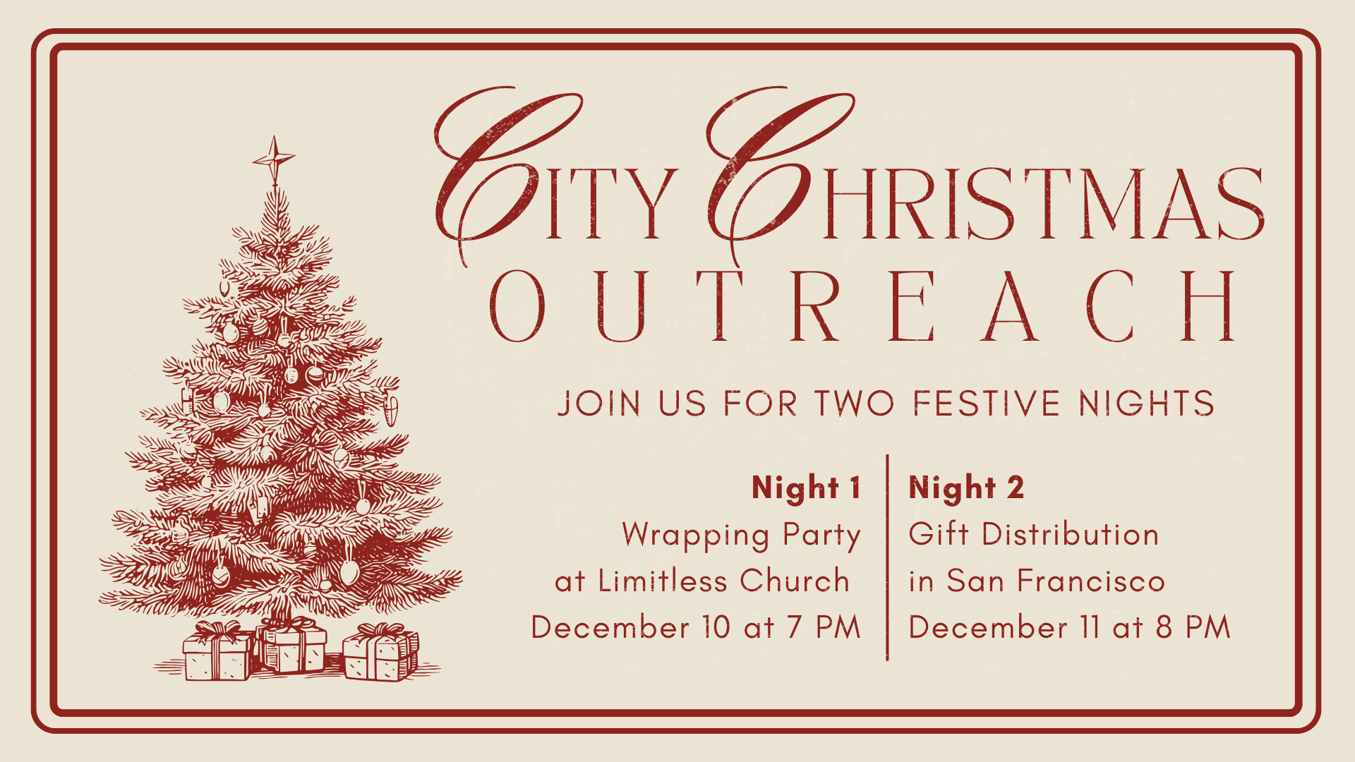 Gift distribution - CITY CHRISTMAS OUTREACH (NIGHT TWO)