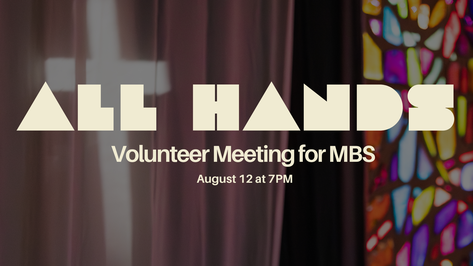 ALl Hands Volunteer Meeting 