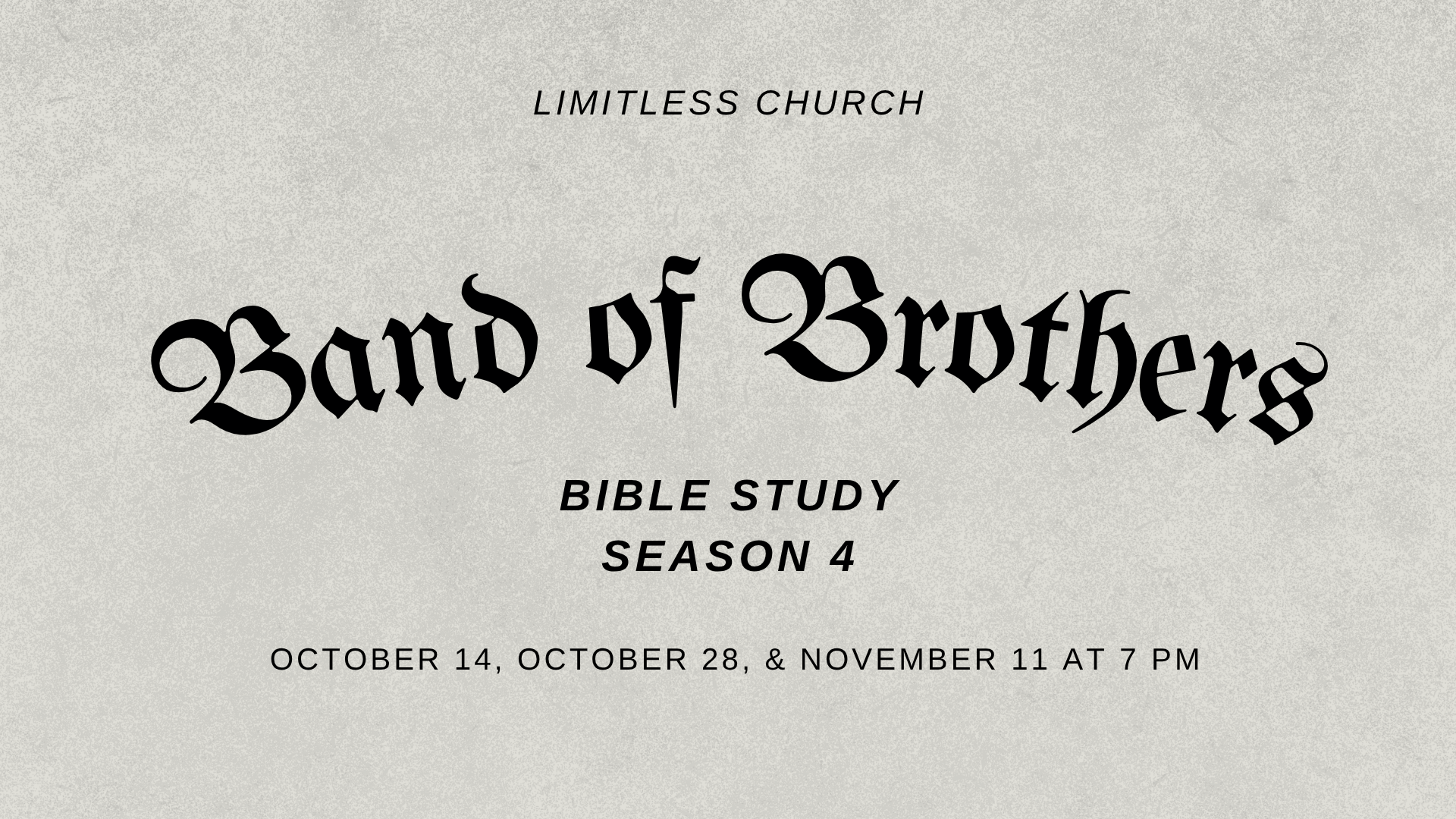 BAND OF BROTHeRS BIBLE STUDY 