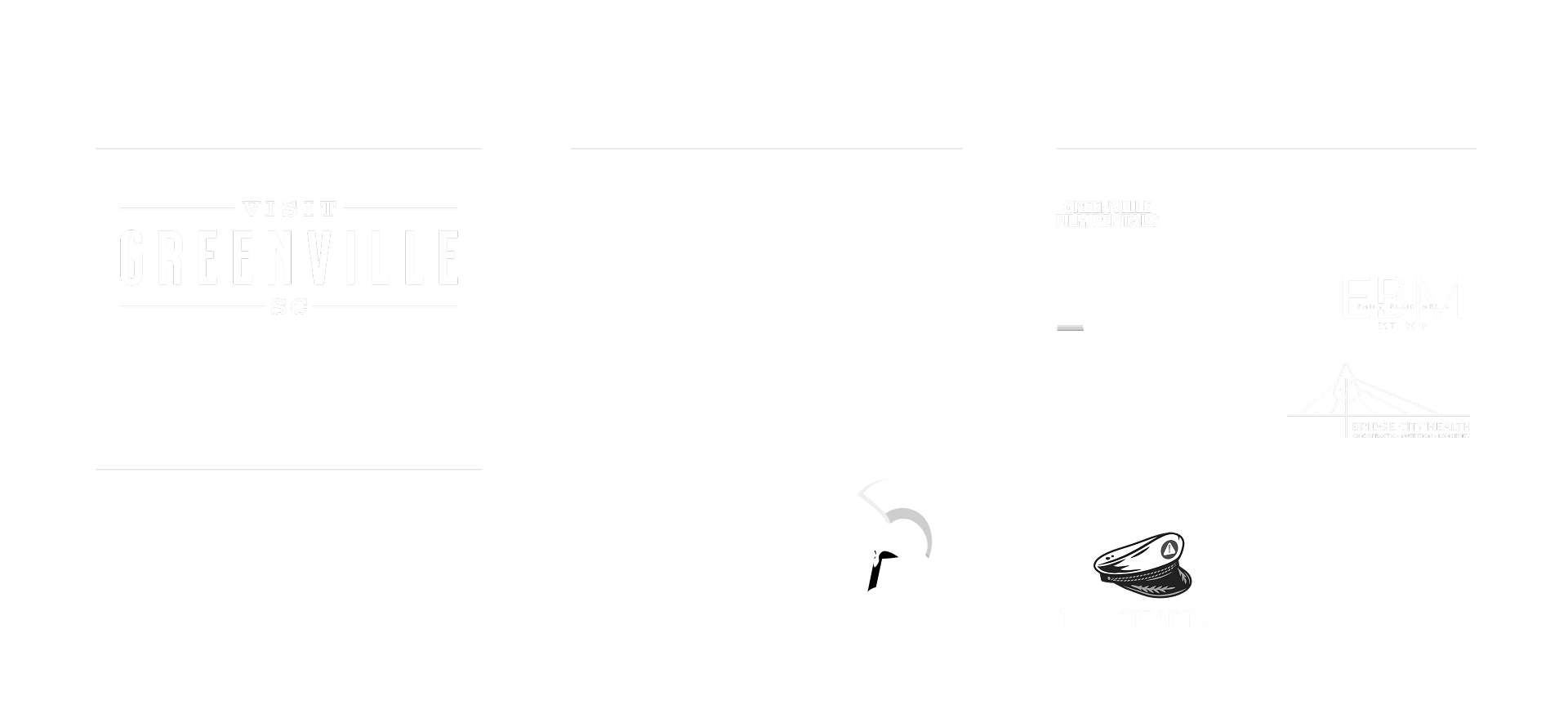 Momentum 2025 sponsors, including VisitGreenvilleSC, Methodical Coffee, Roam, Furman University, and more