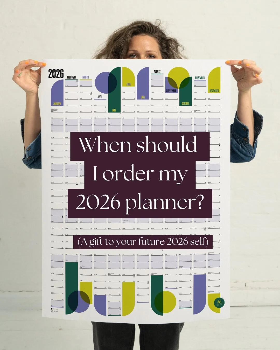 When should I order my 2026 planner?

We&rsquo;ve all got very personal internal deadlines, so it&rsquo;s entirely your call, BUT let&rsquo;s face it - bad weather and bank holidays cause postal HAVOC well into the new year.

My planners are posted o