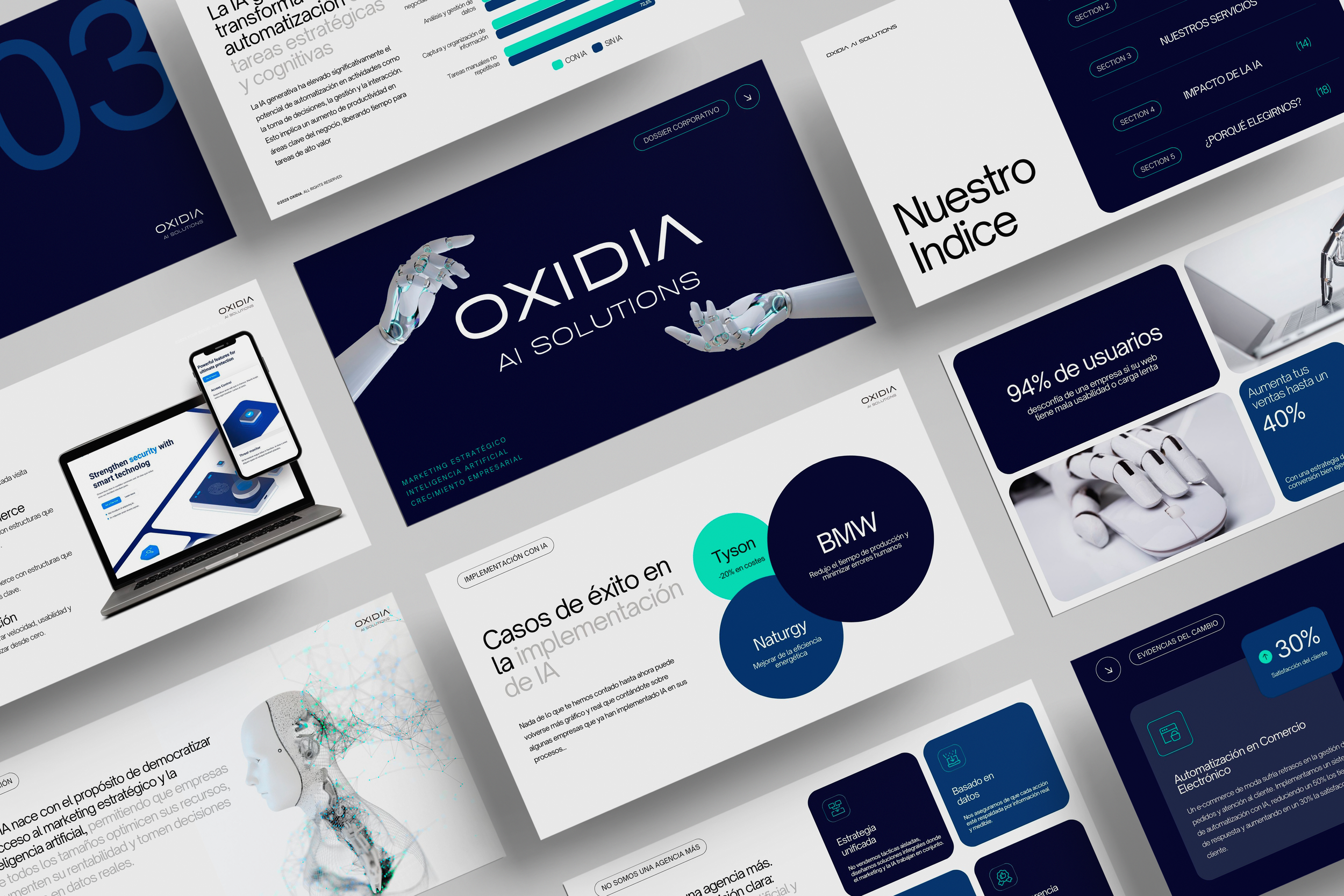 Maquetación dossier de servicios