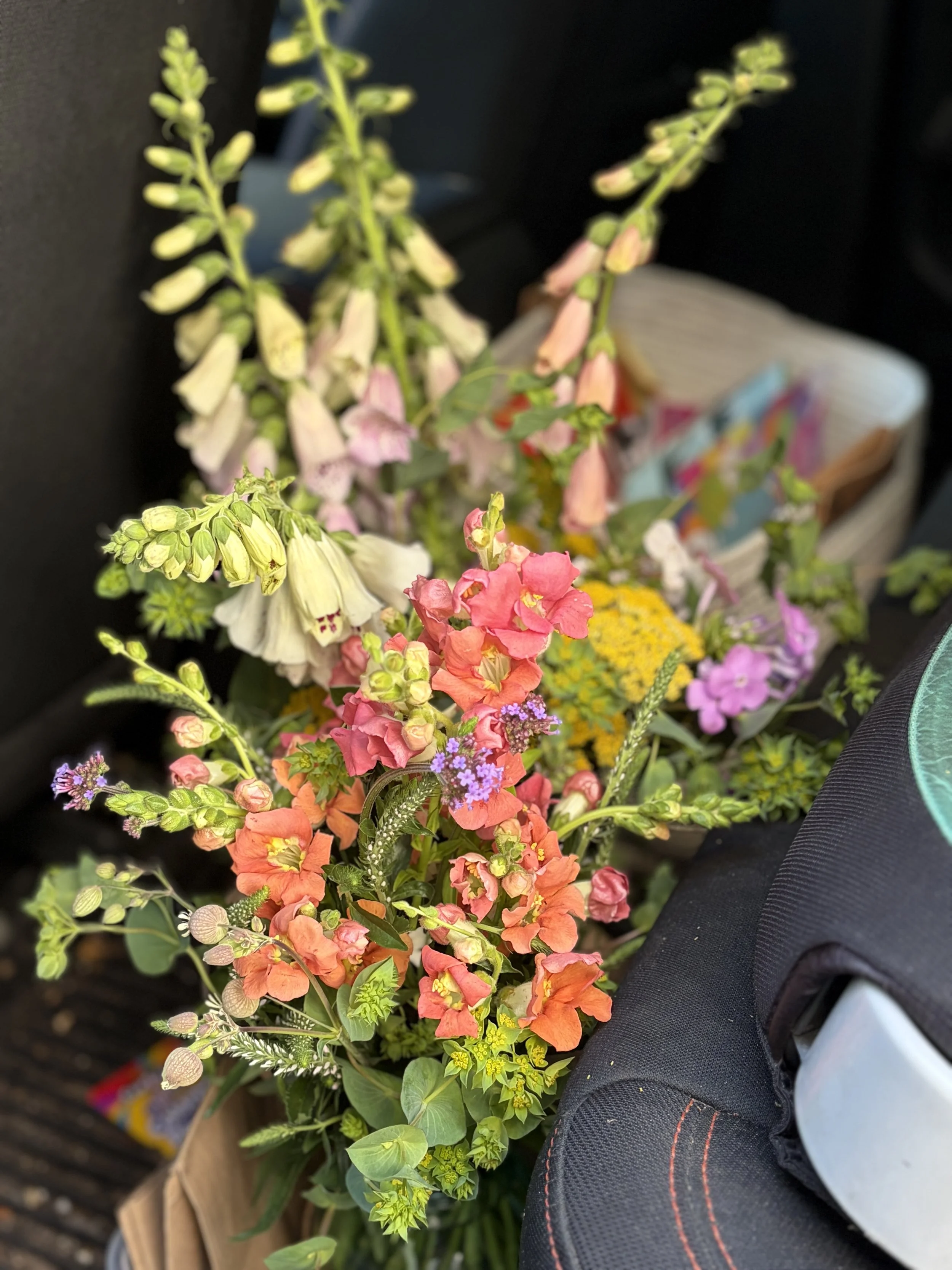 Seasonal Flower Vase Arrangement