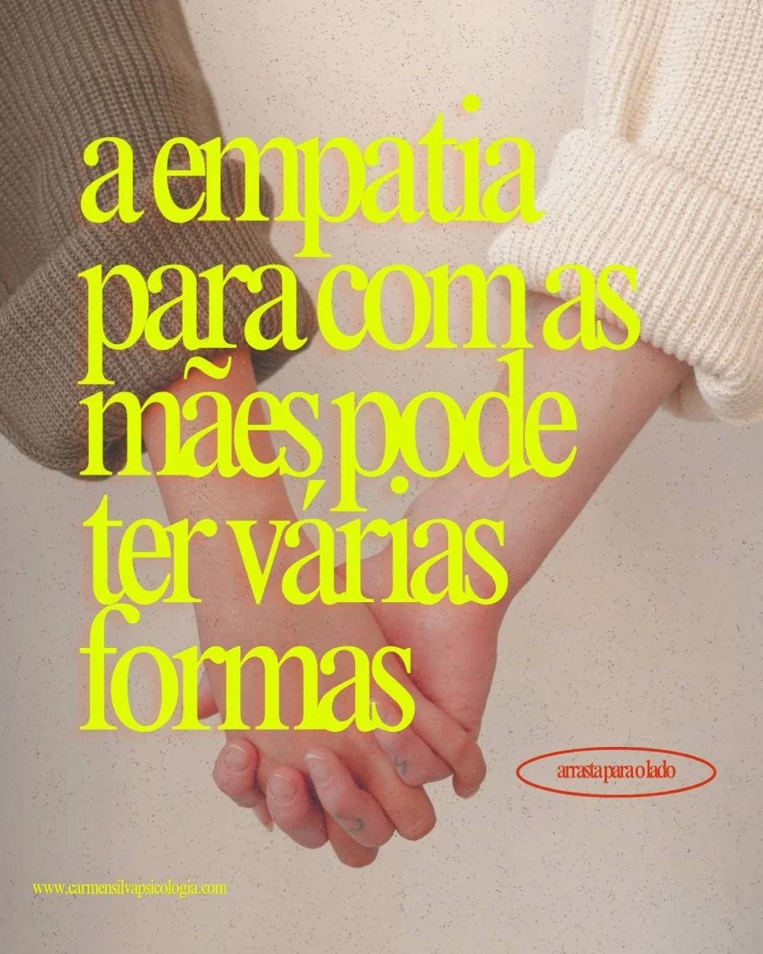 Cada m&atilde;e vive a sua maternidade de forma &uacute;nica, com as suas alegrias e as suas dificuldades. Ter empatia com a m&atilde;e significa reconhecer a validade das suas experi&ecirc;ncias, sem julgamentos, compara&ccedil;&otilde;es e oferecer