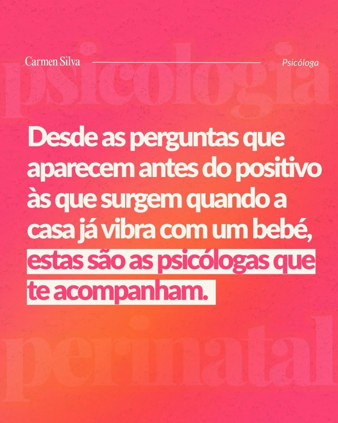 Desde o &ldquo;ser&aacute; que quero ser m&atilde;e?&rdquo;, passando pelo &ldquo;como lidar com o &lsquo;n&atilde;o consigo engravidar&rsquo;?&rdquo;, at&eacute; ao &ldquo;quem sou eu agora que tenho um filho?&rdquo; e ao &ldquo;como &eacute; que vo