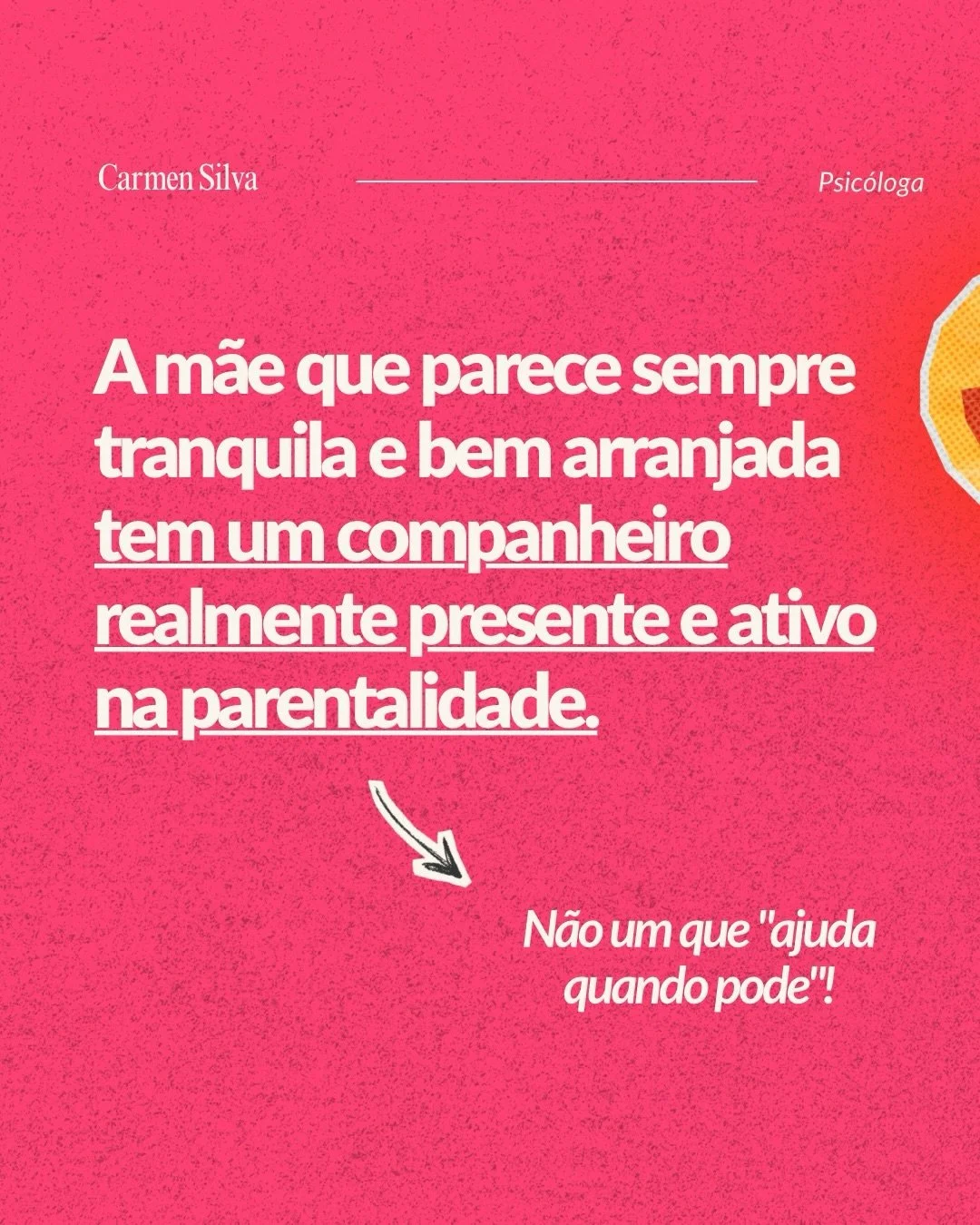 Sabes aquelas m&atilde;es para quem olhas e pensas &ldquo;uau, elas est&atilde;o a fazer isto muito melhor do que eu&rdquo;, porque aparecem sempre arranjadas, t&ecirc;m a casa impec&aacute;vel ou amamentaram em exclusivo at&eacute; aos X meses? 👀 B