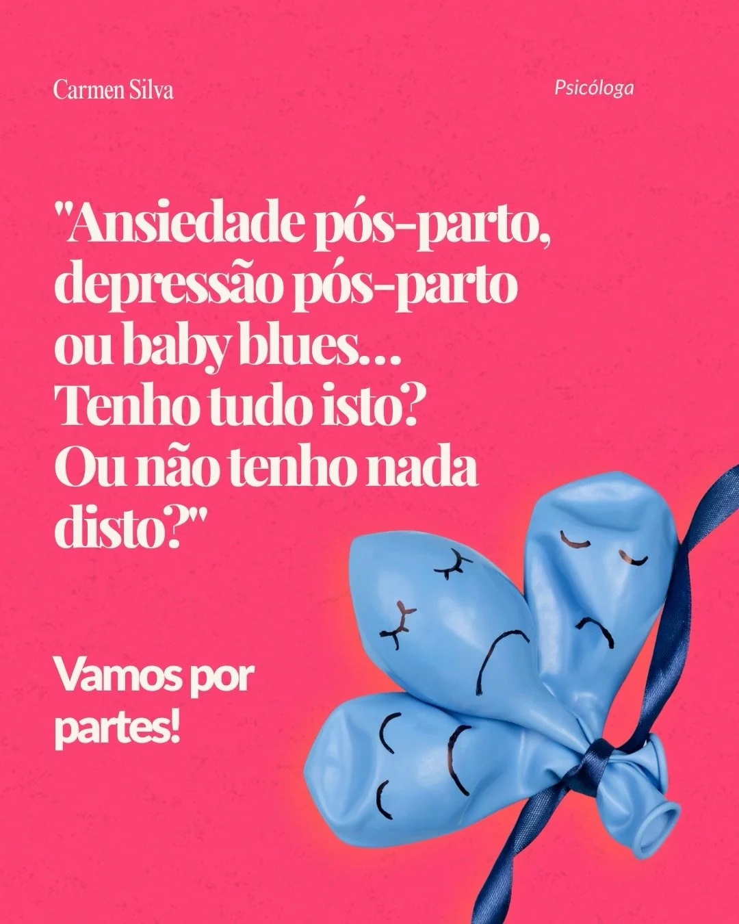 No p&oacute;s-parto, o amor e a alegria de ter um beb&eacute; nos bra&ccedil;os pode misturar-se com a ansiedade, o medo, as l&aacute;grimas e a confus&atilde;o de... ter um beb&eacute; nos bra&ccedil;os (um que &eacute; responsabilidade tua). 😮&zwj