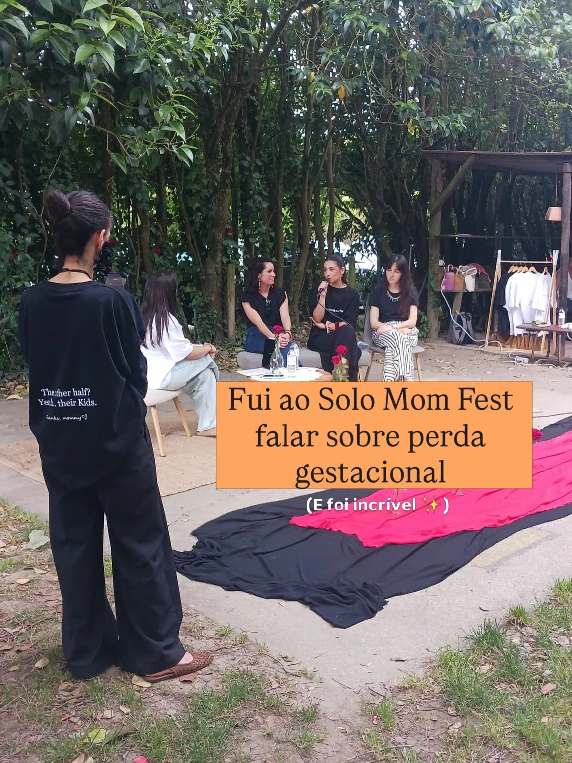 O @solomomfest &eacute; um festival dedicado &agrave; maternidade e &agrave; fam&iacute;lia e ontem abriram espa&ccedil;o para que mais m&atilde;es se sentissem acolhidas e que muitos temas silenciado a tivessem voz ✊🏻

Um obrigada quentinho a:

@ba