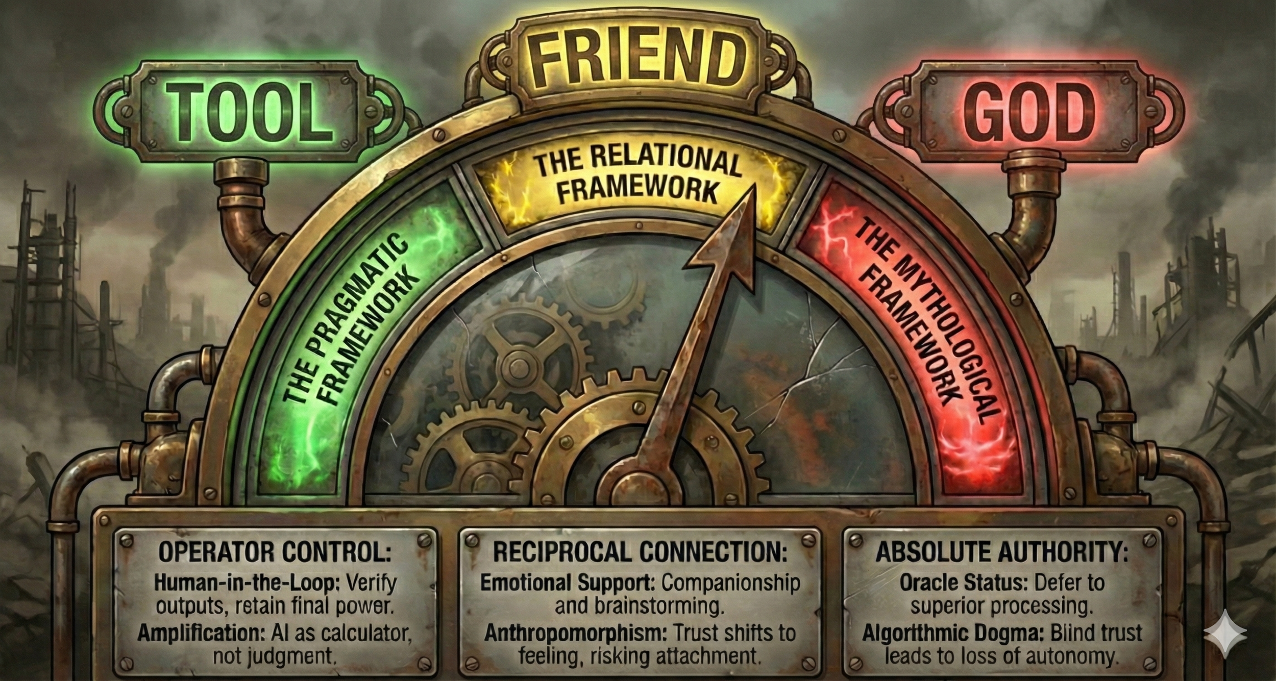 The AI Spectrum: Tool, Friend, or God?