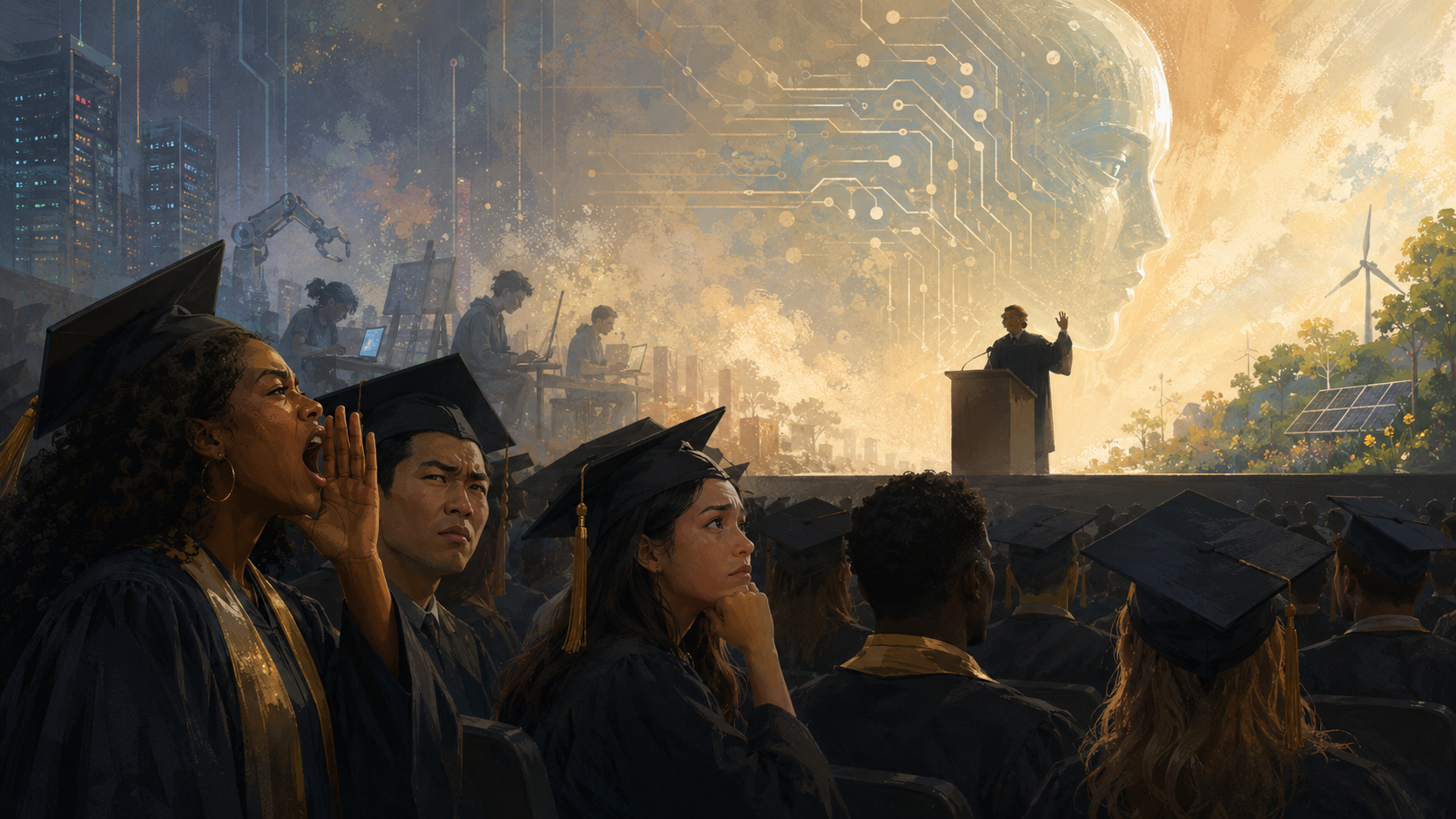 College Graduates Are Booing AI. Maybe They Have a Point.