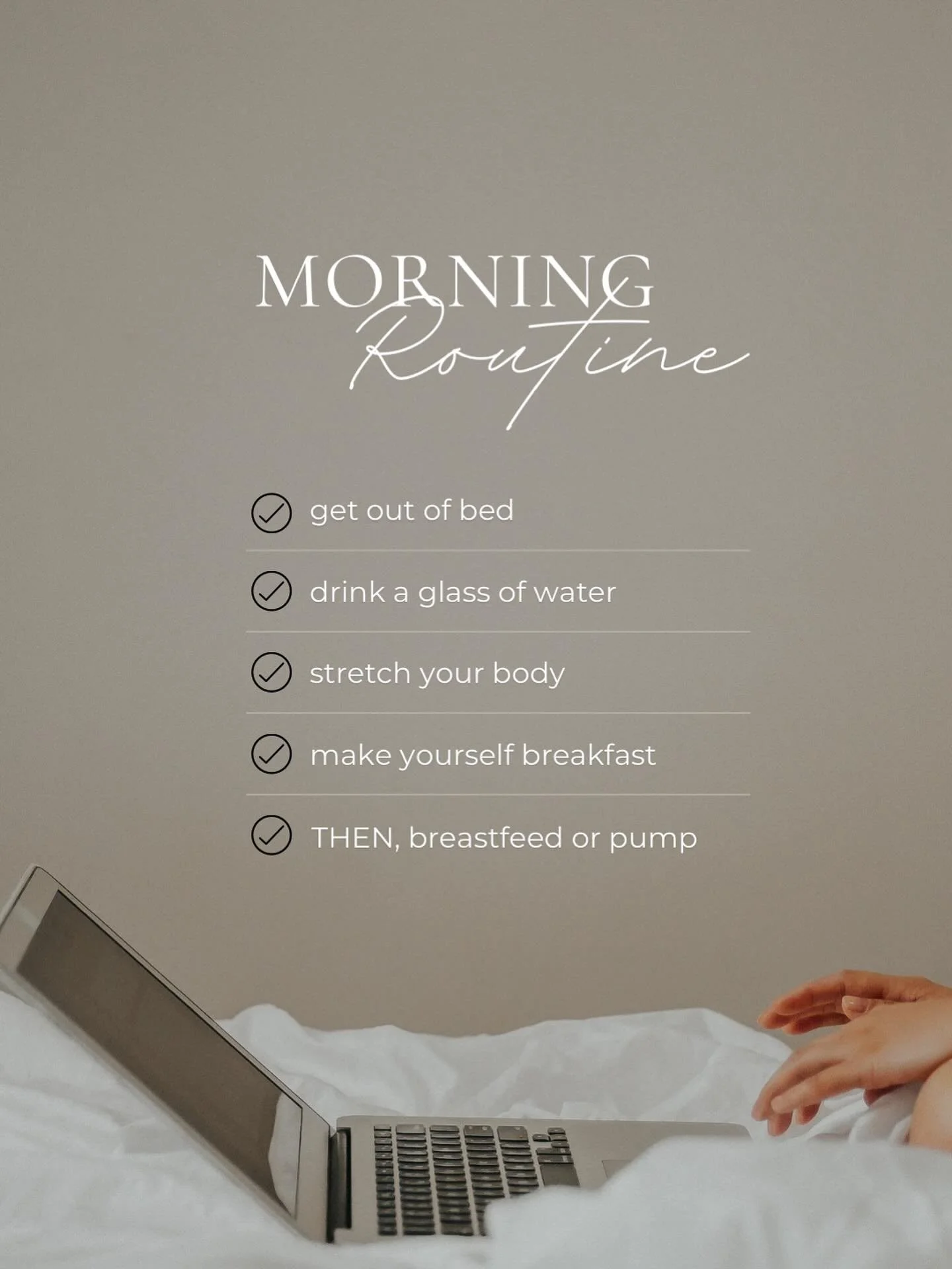 Want to maximize that first pumping session? Try to add in a few of these self care routines before you pump and let us know if you see an increase in your supply. Small adjustments lead to big wins.

#milksupply #supplyincrease #breastfeeding #breas