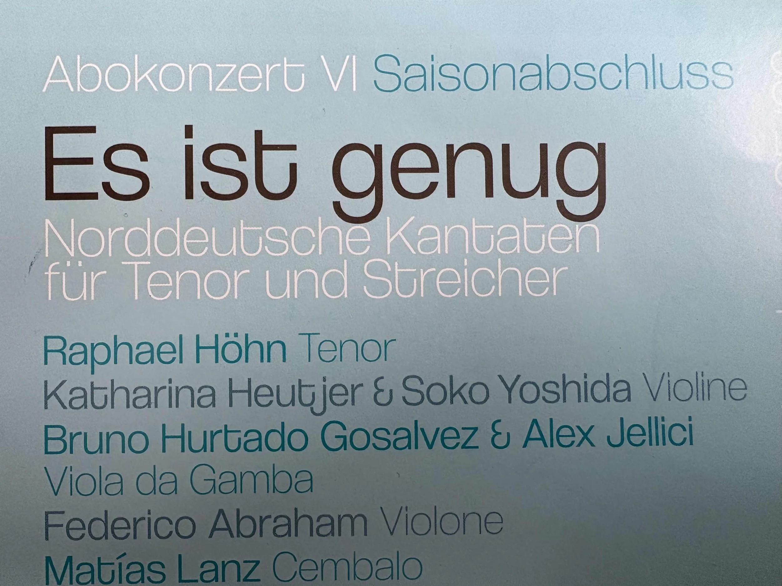 Es ist genug I Cardinal Complex