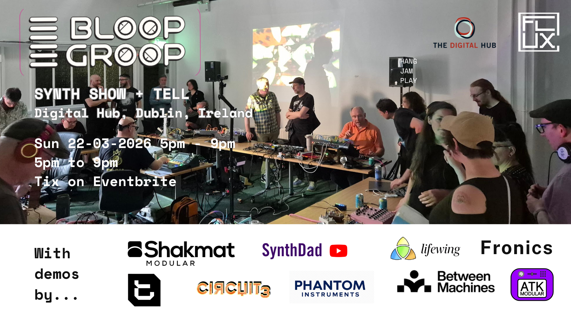 Bloop Groop Synth Show + Tell 22 March