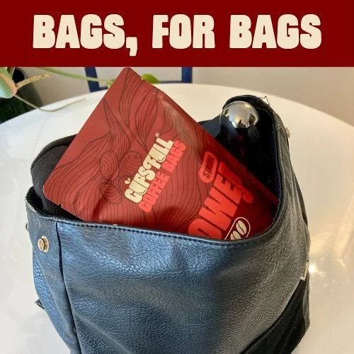 Cups Full coffee bags are perfect for your hustles and adventures 🎒👜. We know how full your rucksack or handbag can be and pouches can easily squeeze in there, and save you cash on your on-the-go coffees. ☕💰 

Today is a Power day. Did you know th
