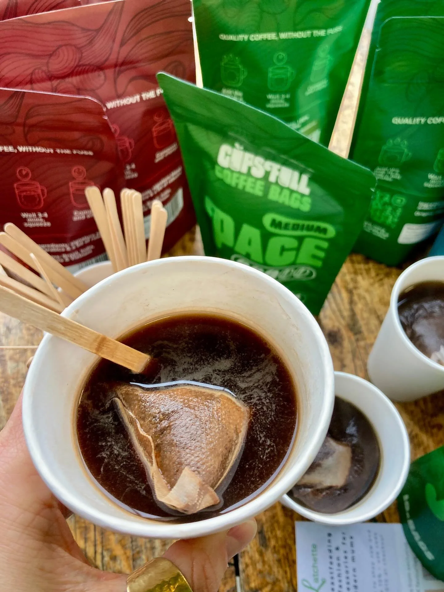 Great afternoon sampling and chatting with locals at @palm2deli in Hackney, on Lower Clapton Road. Lovely community shop with a lot of history as well as colourful new and existing brands on shelf. Thanks for having Cups Full, back again soon. 

Coff