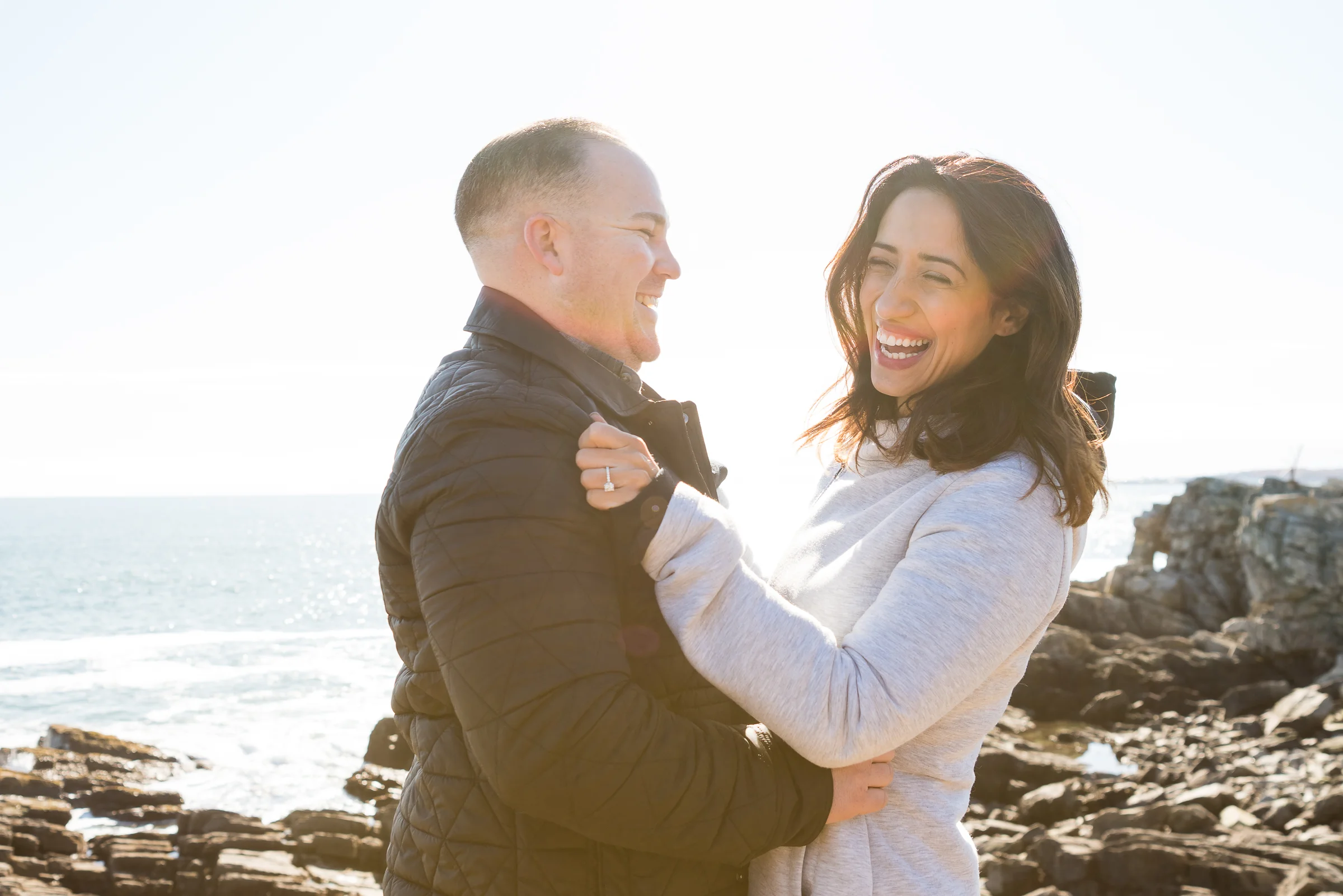 Danny &amp; Ellie's Portland Head Light Proposal Sneak Peek | Photographers Near Portland Maine