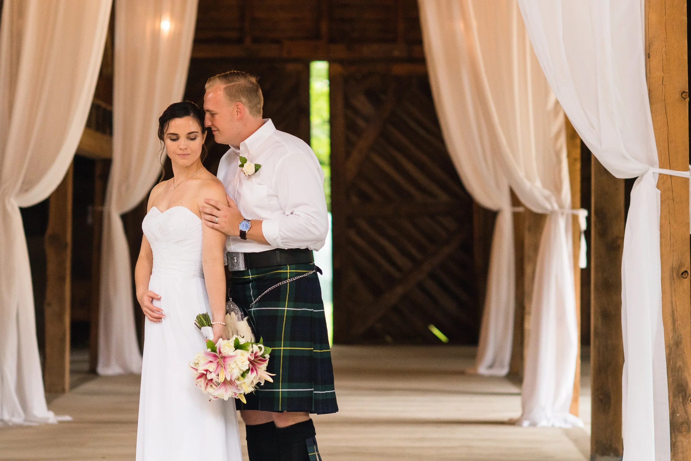 Kristin & Josh's Scarborough Maine Wedding Sneak Peek | Wedding Photographers Near Flaherty Farm