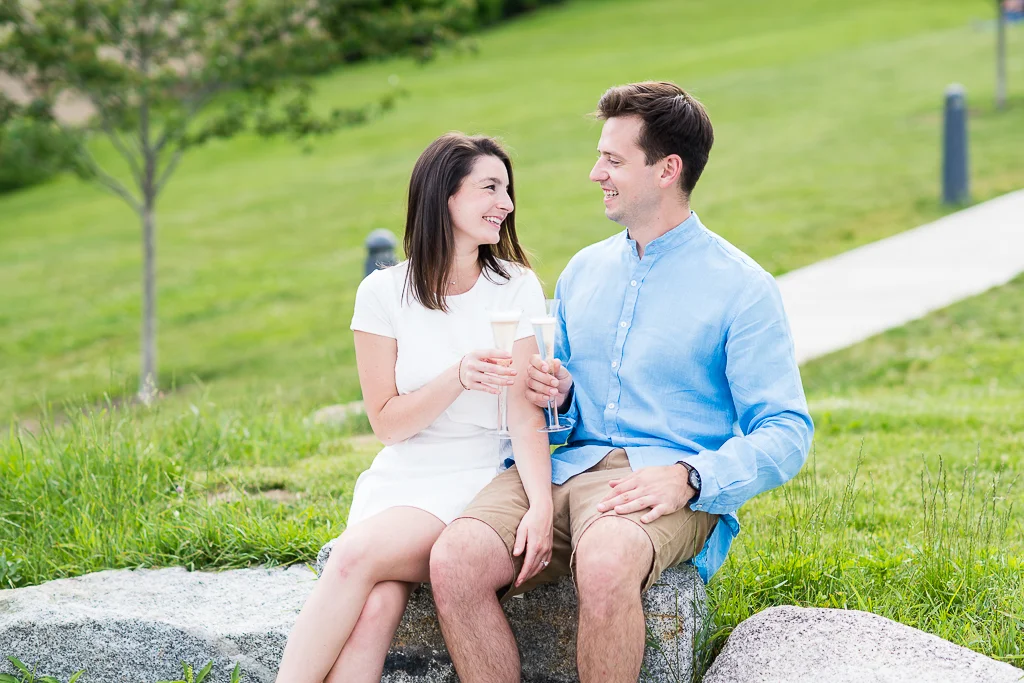 Double Take!  Another Sneak Peek - Sarah & Bill's Post-Proposal + Family Session | Photographers In Portland Maine