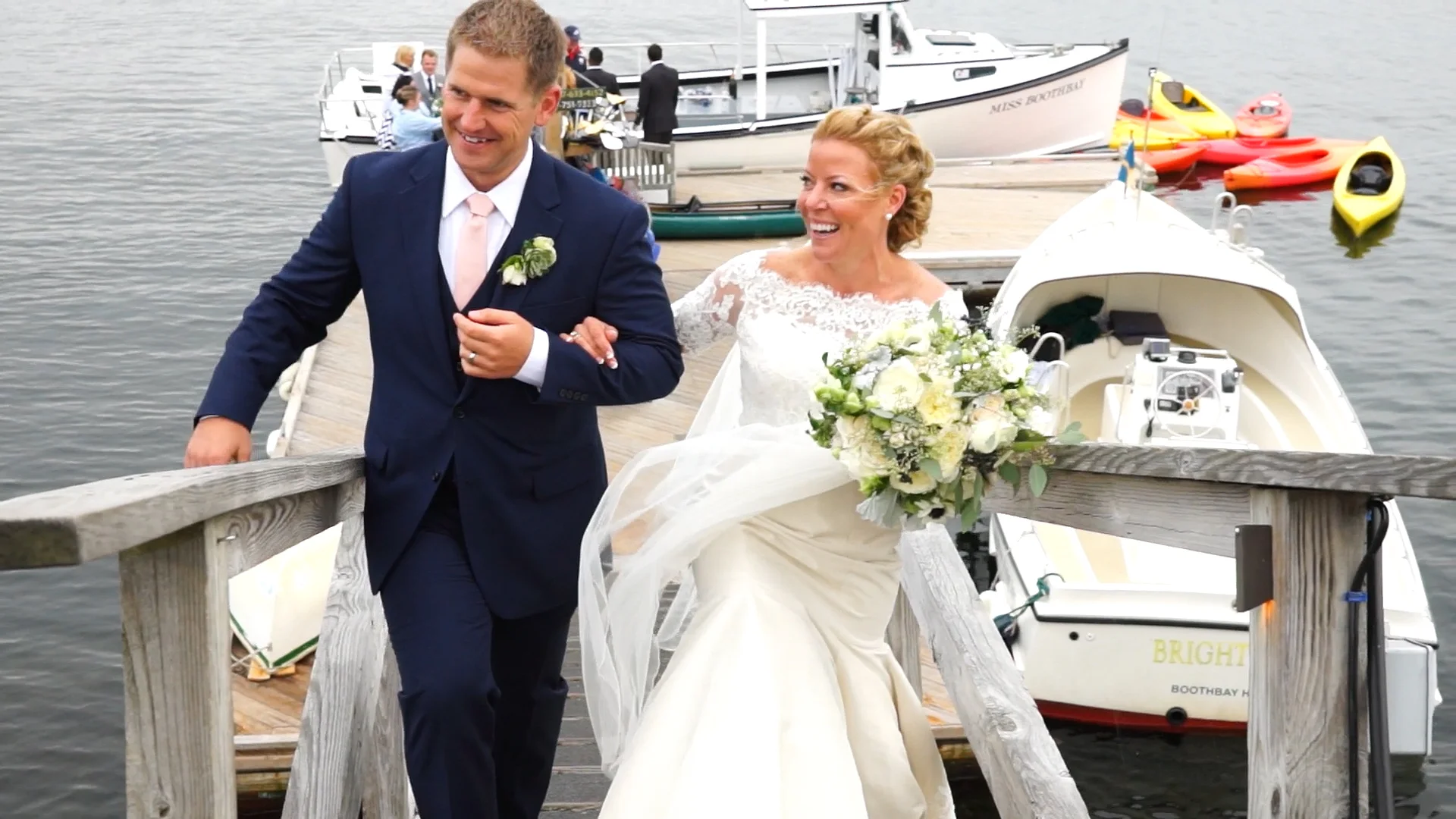Kate &amp; Matt's Stunning Boothbay Harbor Wedding | Maine Videographers