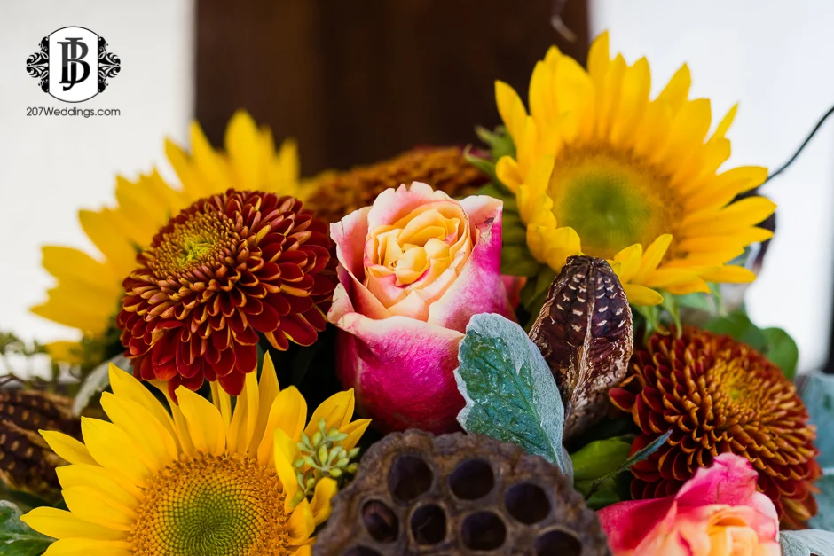 Wedding Photographers In Southern Maine | Harmon's Floral Co. Fall Arrangement Photo Shoot