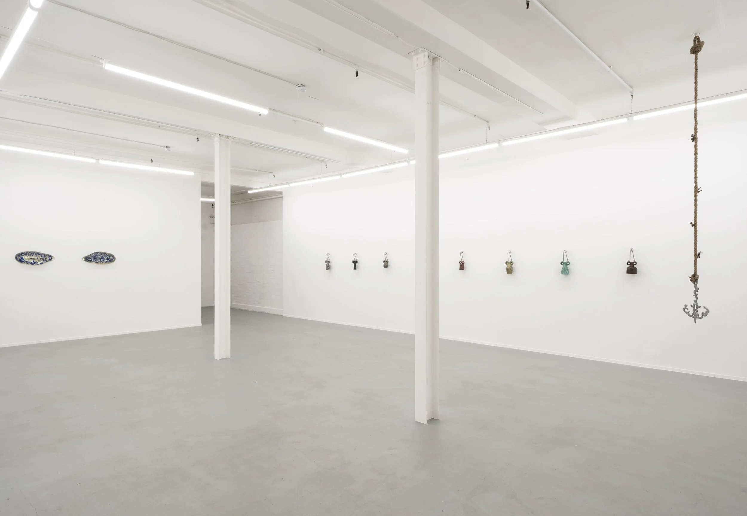 Installation view: Ramzi Mallat,  Aporia , exhibition at Loop, London, 2025. Photo: Noah Da Costa