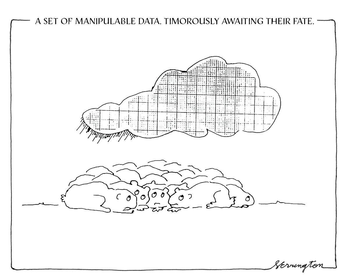 Manipulable data - cartoon