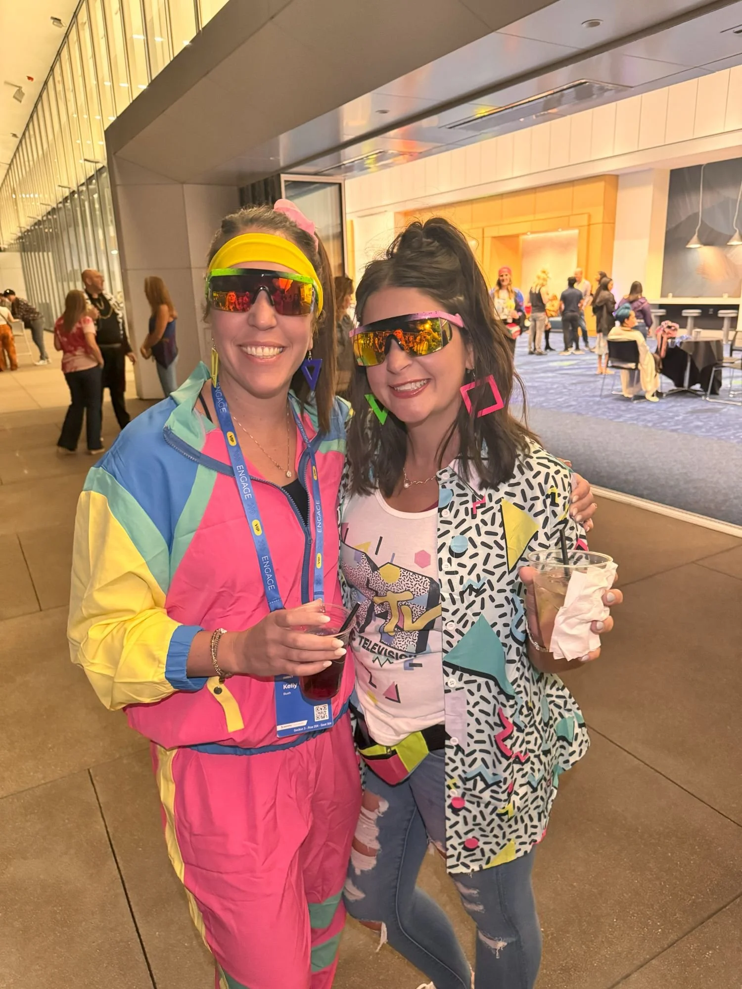 Kelly Bush in costume at a conference