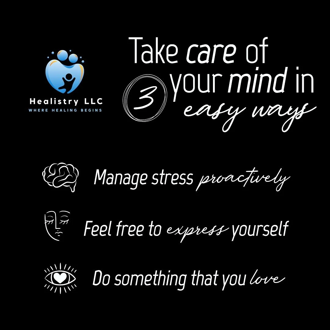 🌿 Our first post!
At Healistry LLC, we believe healing starts with small, intentional steps.
Today&rsquo;s post is a gentle reminder to care for your mind because when your mind is well, your life follows. 💙 
Here&rsquo;s to new beginnings and the 