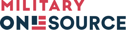 Military OneSource logo with red and blue text.