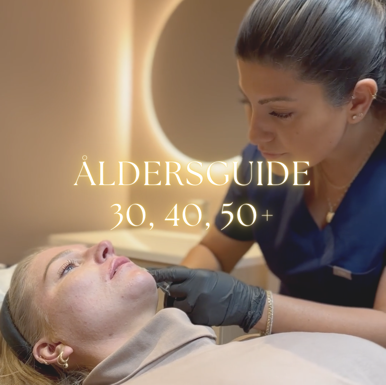 Din guide till hudvård och injektioner i 30-årsåldern, 40-årsåldern och 50+. En generell åldersguide!