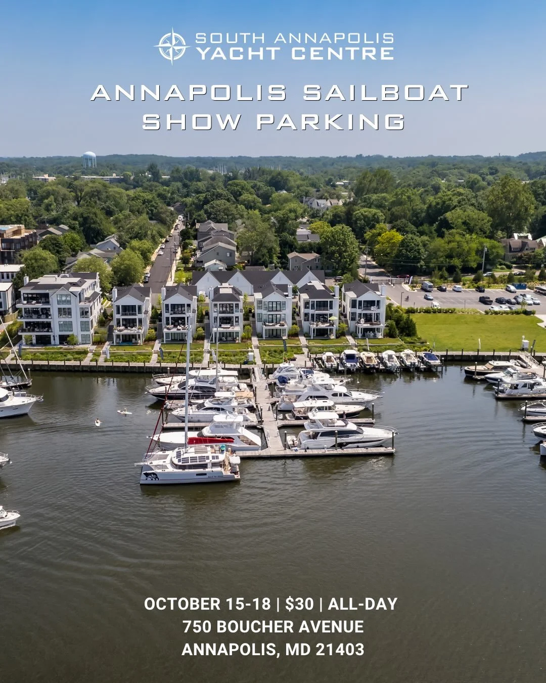 Boat shows are far from over! The Annapolis Sailboat Show is moving in to City Dock to welcome boat lovers back to the heart of the Chesapeake. 

Looking for a spot to leave your car? Park with us for a $30 flat rate! We are just a short walk or bris