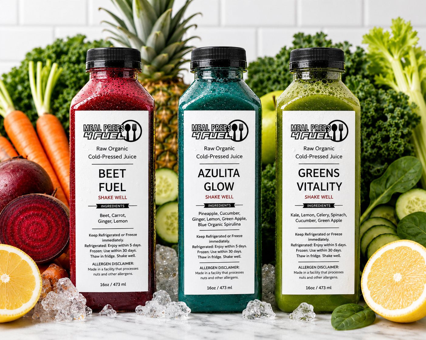Gut Glow Kit – 3-Pack Organic Juice Cleanse