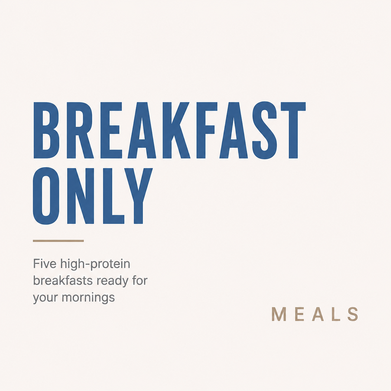Breakfast Only