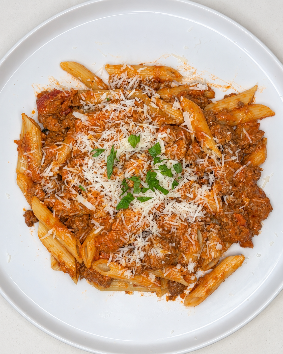 Creamy Bolognese Penne