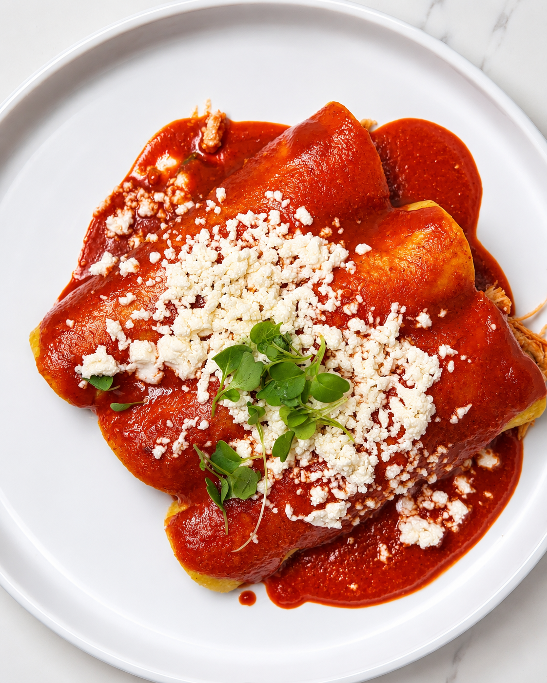 Guajillo Enchiladas Rojas