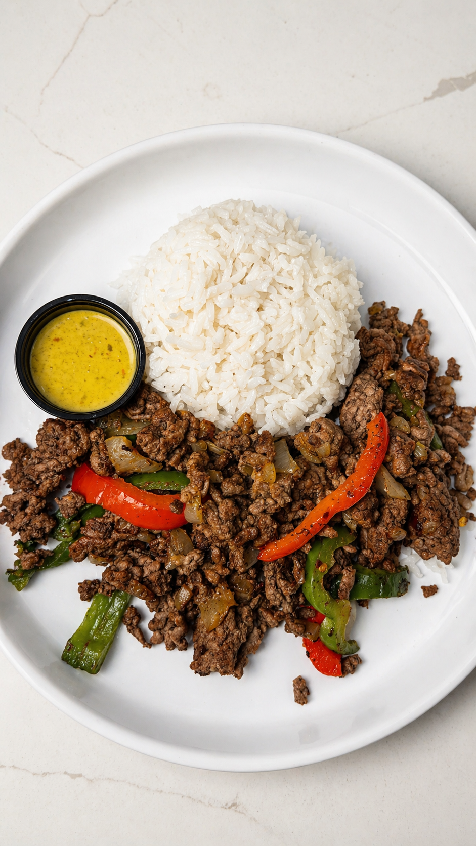 Fire-Seared Pepper Beef Bowl