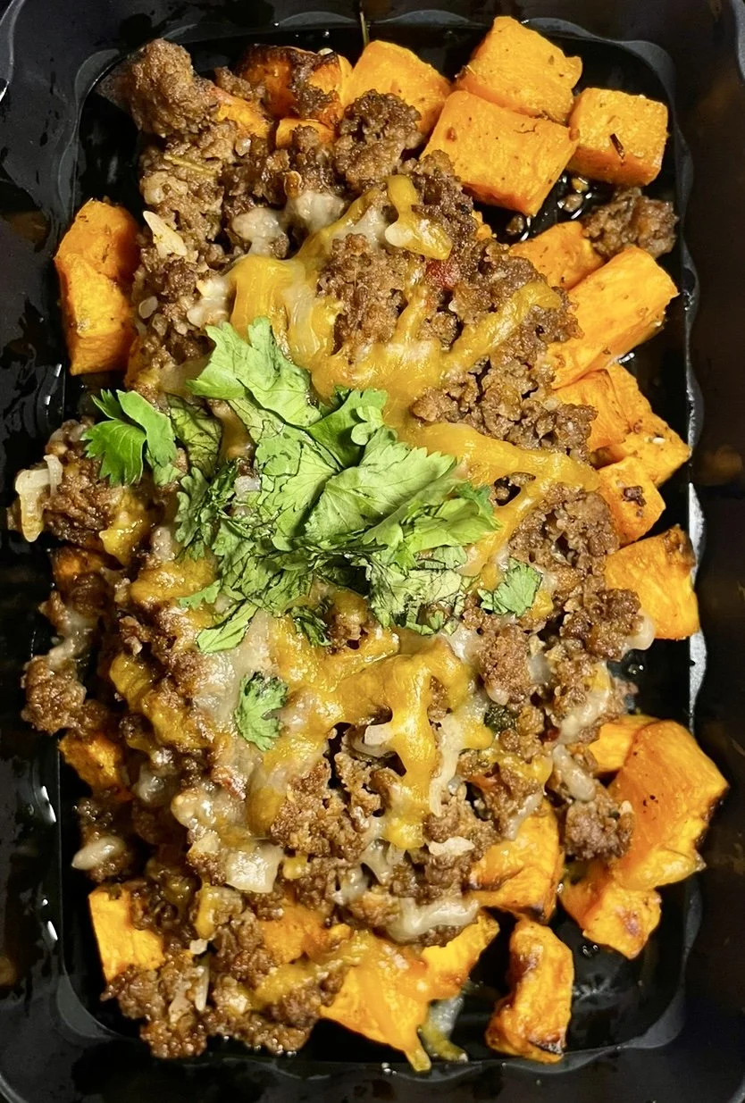 lean ground beef healthy meal preps sweet potato