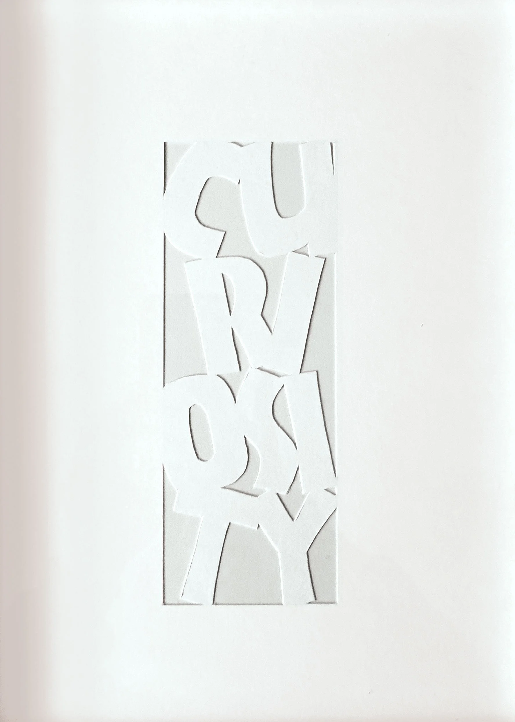 Letters cut out