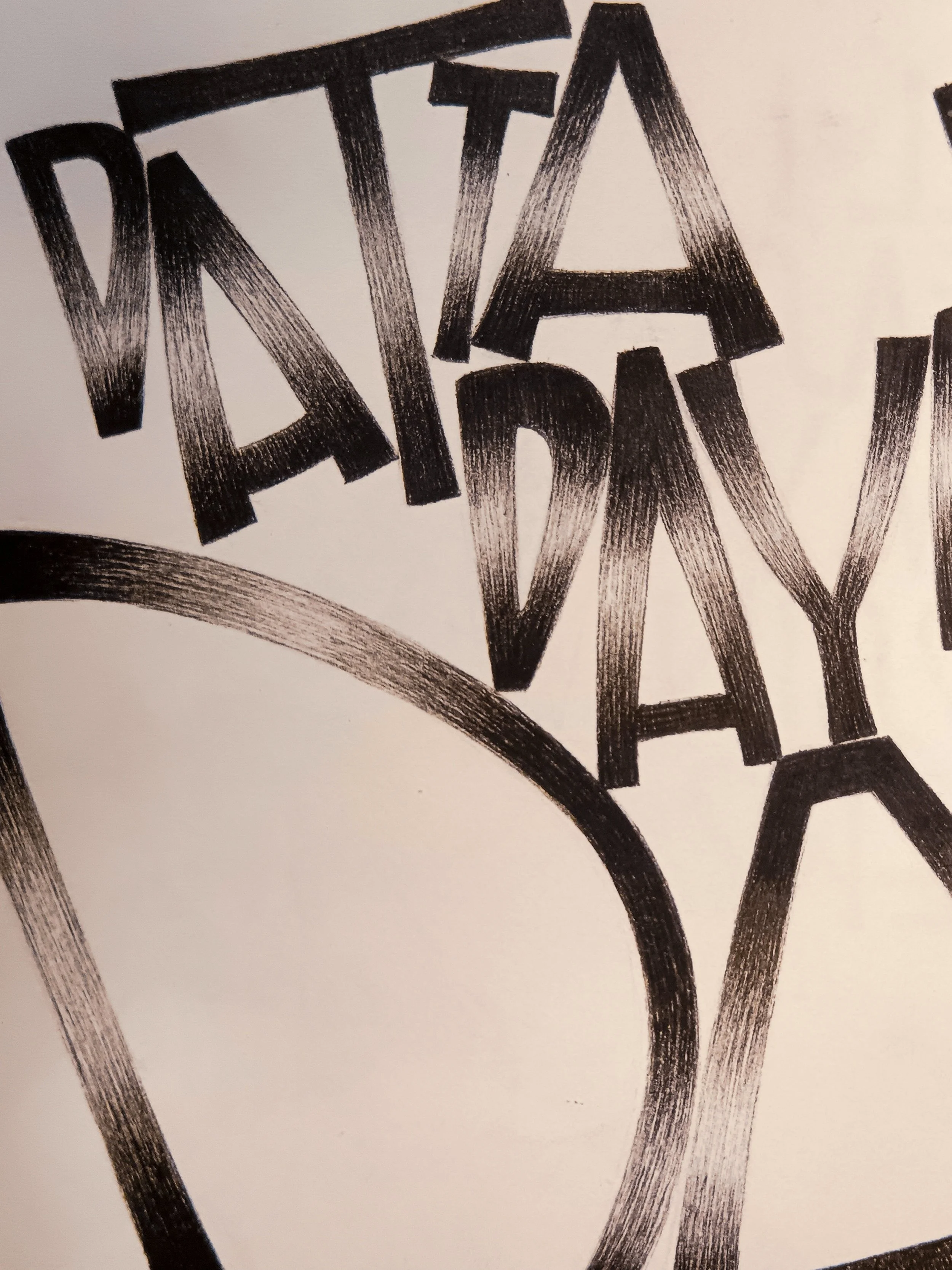Lettering for "What the thunder said"