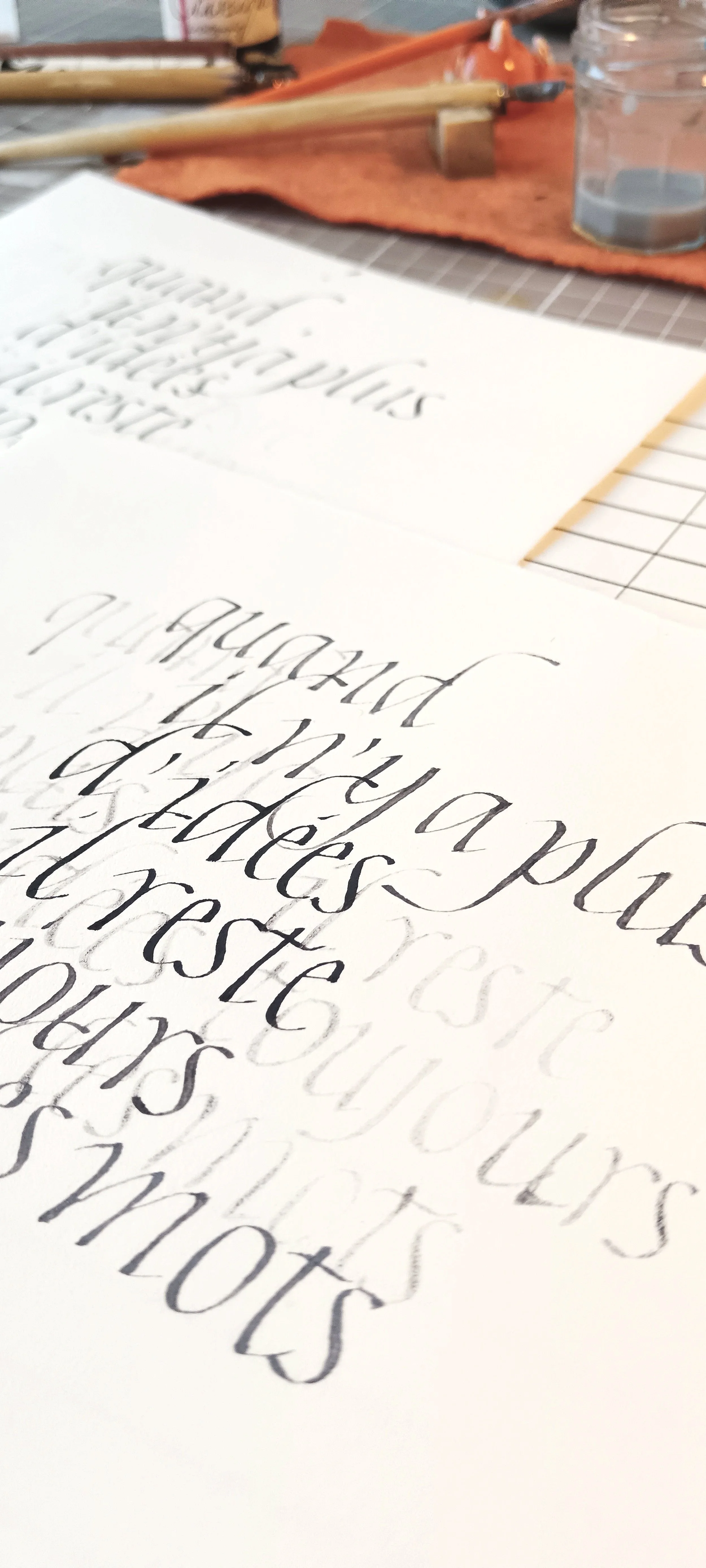 A text in Chancery calligraphy