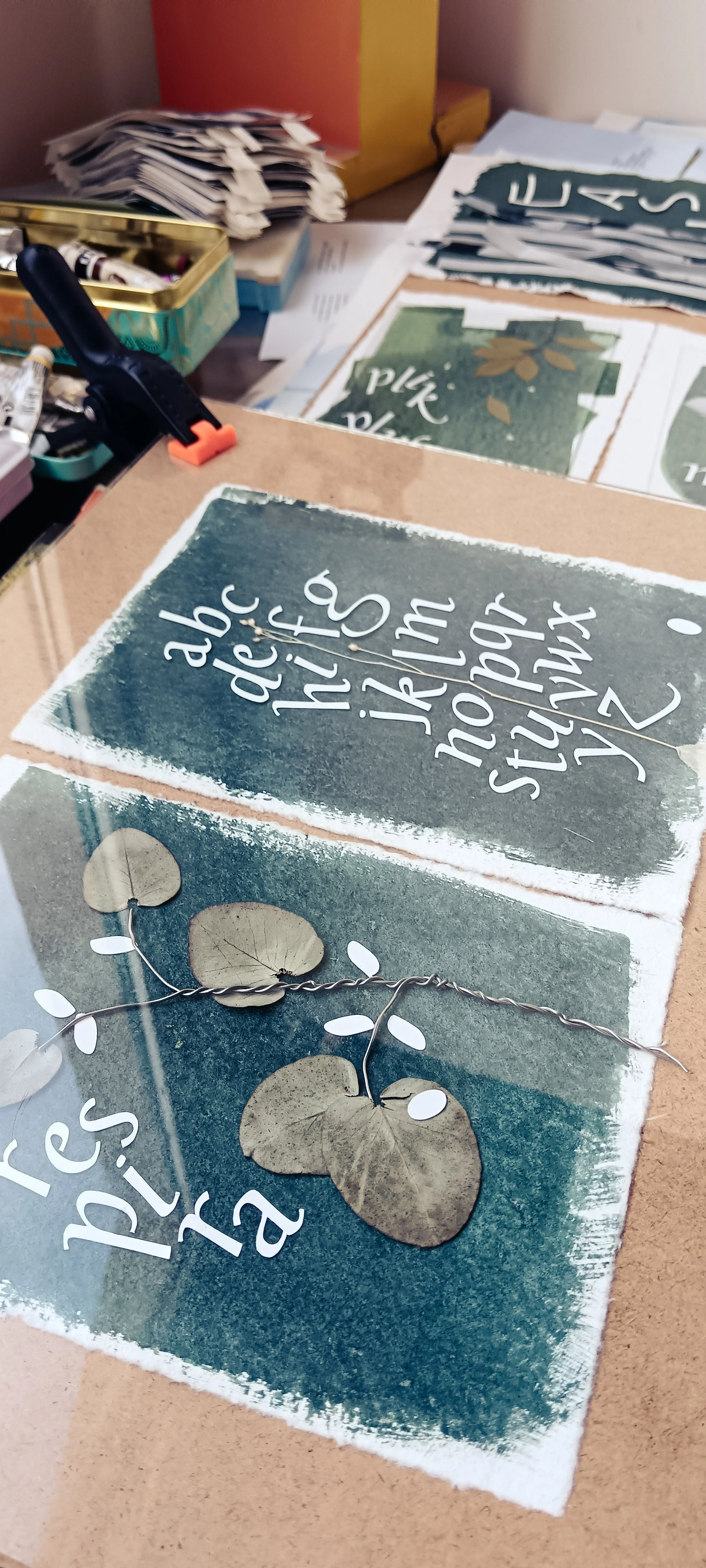 More compositions, ready to be exposed to the sunlight