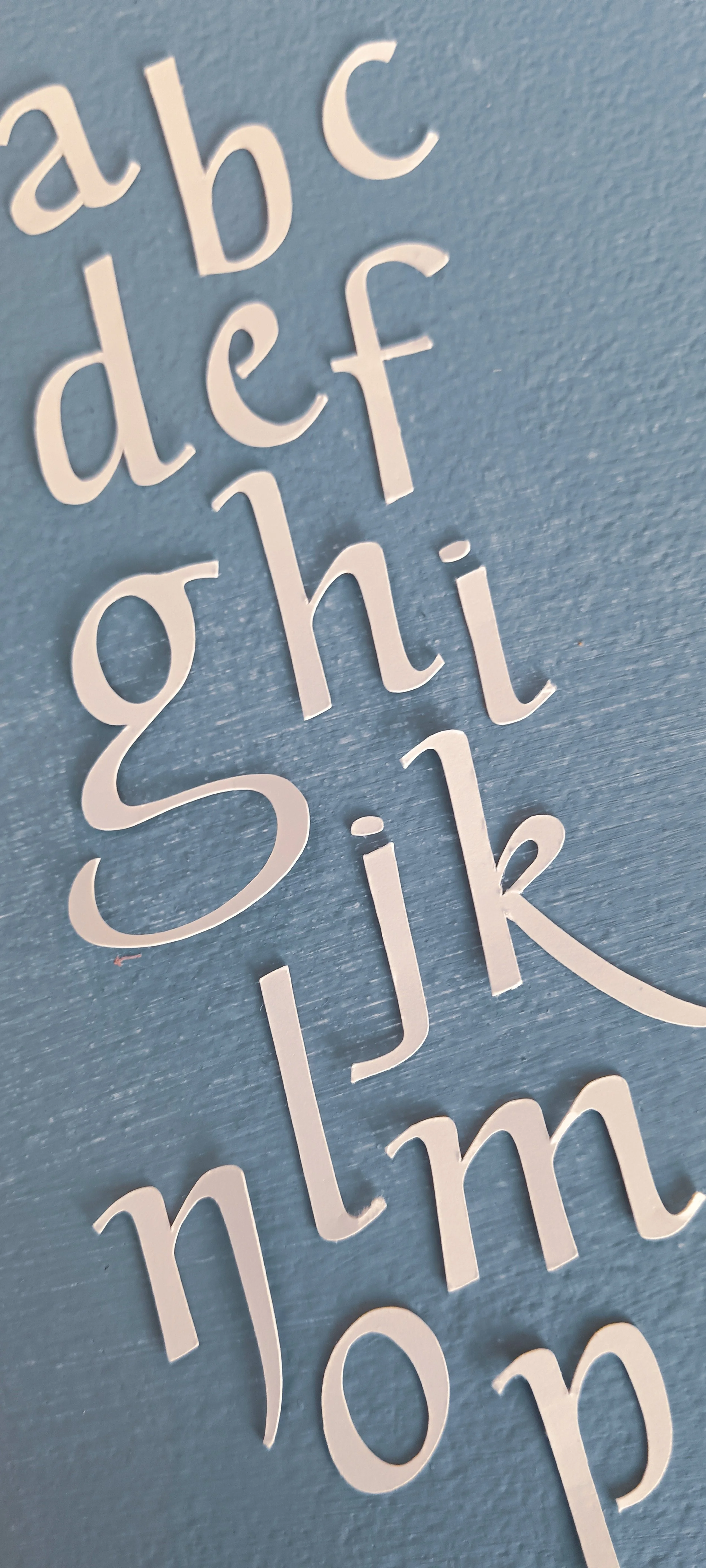 My letters after laser cut