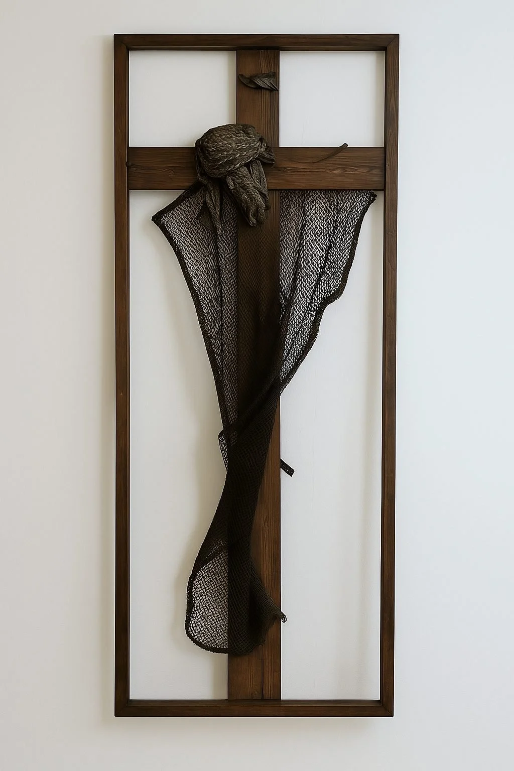 Jesus Kreuzskulptur von Wojciech Ruszel – Ausdrucksstarke Christus-Darstellung in Holz und Metall